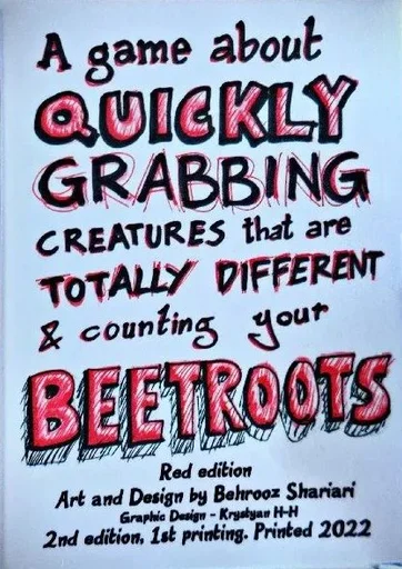 Board game, A game about quickly grabbing creatures that are totally different & counting your BEETROOTS