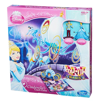 Board game, Disney Princess Pop-Up Magic Cinderella's Coach Game