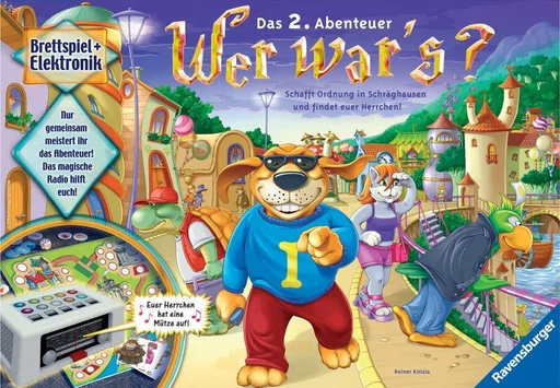 Board game, Wer war's?: Löst das Rätsel von Schräghausen!