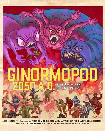 Board game, Ginormopod 2050 A.D.: Attack of the Giant Bug Monsters