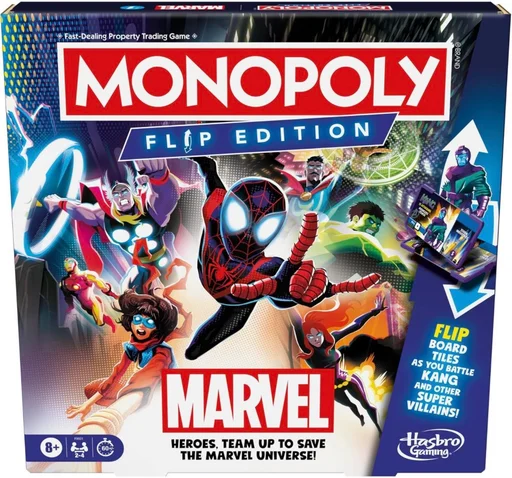 Board game, Monopoly: Flip Edition – Marvel