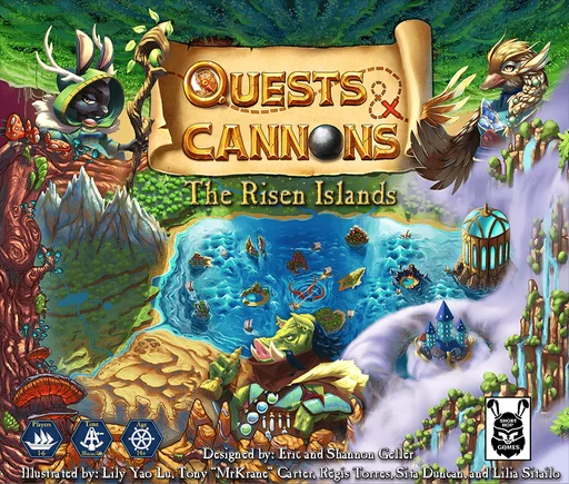 Board game, Quests & Cannons: The Risen Islands