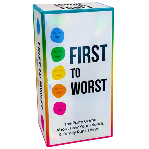 Board game, First to Worst: The Party Game About How Your Friends and Family Rank Things