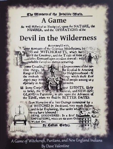 Board game, Devil in the Wilderness: A Game of Witchcraft, Puritans, and New England Indians