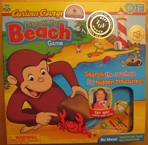 Board game, Curious George: Discovery Beach Game