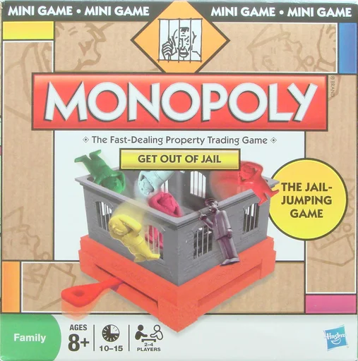 Board game, Monopoly Get Out of Jail Mini Game
