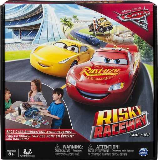 Board game, Disney Pixar Cars 3: Risky Raceway Game