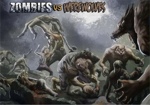 Board game, Zombies vs Werewolves