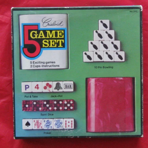 Board game, Crisloid 5 Game Set