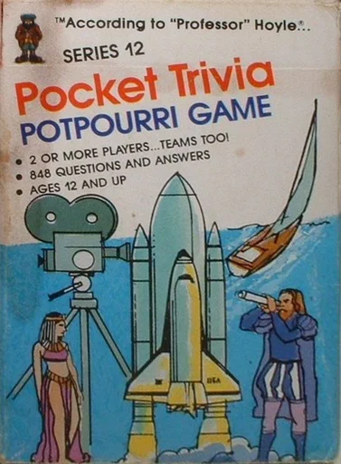 Board game, According to "Professor" Hoyle... Pocket Trivia
