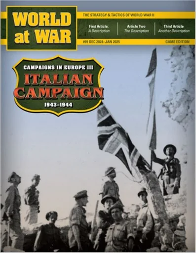 Board game, Italian Campaign 1943-44 (Campaigns in Europe Volume 3)