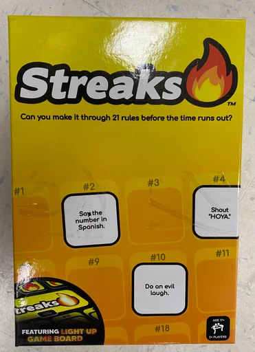 Board game, Streaks