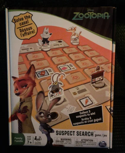 Board game, Zootopia: Suspect Search