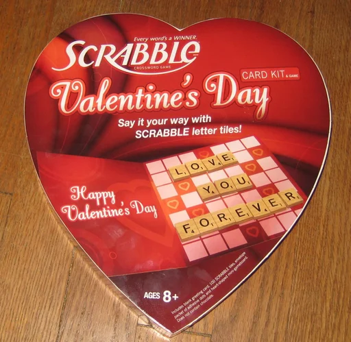 Board game, Scrabble Valentine's Day
