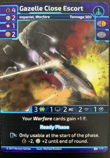 Traveller Customizable Card Game: Gazelle Mini Ship Pack
