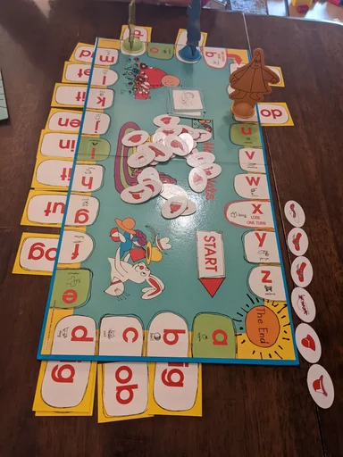 Board game, Happy Hats Beginning Reading Game