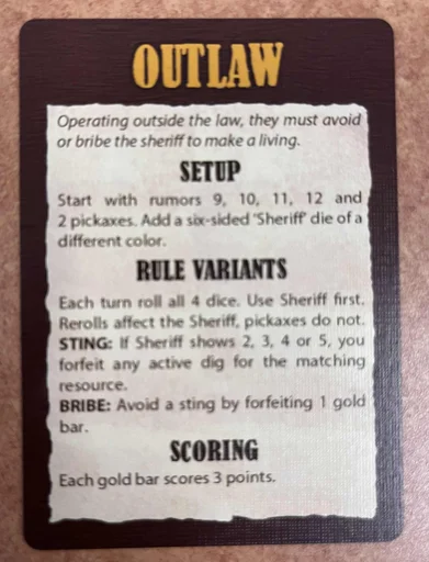 Rumors of Gold: Outlaw