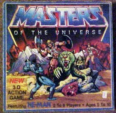 Board game, Masters of the Universe 3-D Action Game