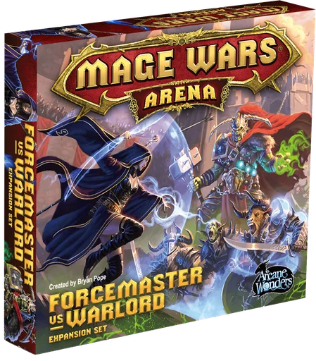 Mage Wars Arena: Forcemaster vs Warlord Expansion Set