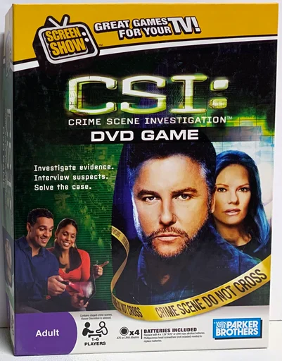 Board game, CSI: Crime Scene Investigation DVD Game