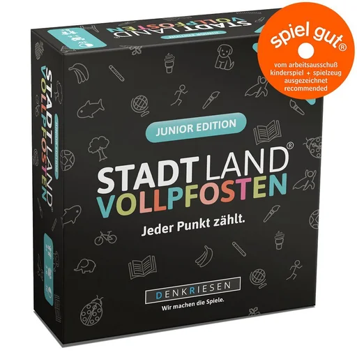 Board game, Stadt Land Vollpfosten: Das Kartenspiel – Junior Edition