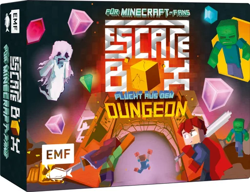 Board game, Die Escape-Box für Minecraft-Fans: Flucht aus dem Dungeon