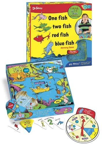 Board game, One Fish, Two Fish, Red Fish, Blue Fish Memory Game