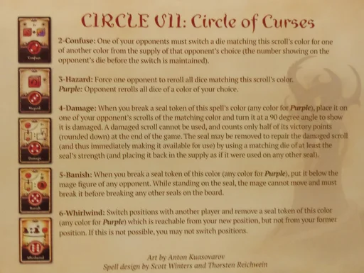 Five Seals of Magic: Circle VII – Circle of Curses