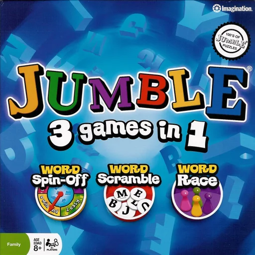 Board game, JUMBLE: 3 games in 1