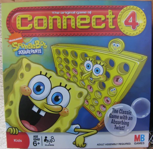 Board game, Connect 4 SpongeBob Squarepants