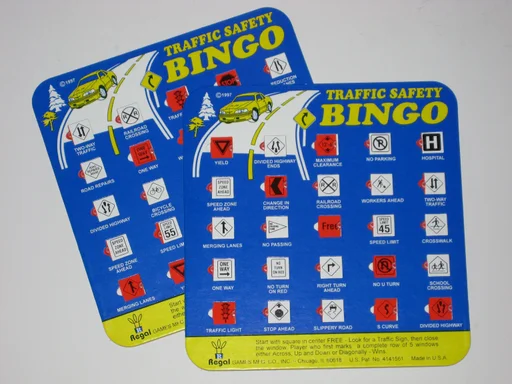 Board game, Interstate Highway Bingo