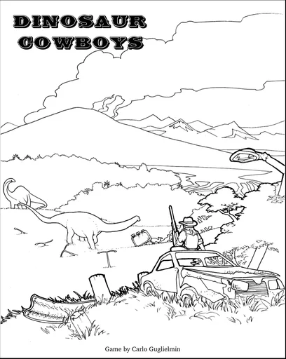 Board game, Dinosaur Cowboys