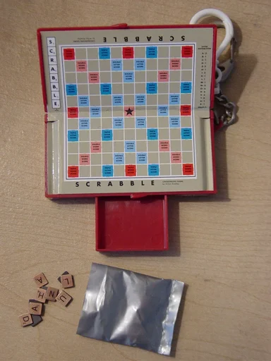 Board game, Scrabble Keychain