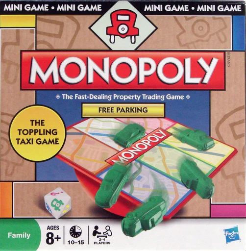 Board game, Monopoly Free Parking Mini Game
