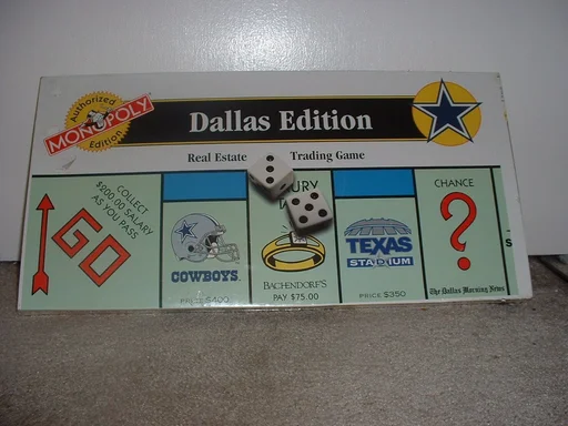 Board game, Monopoly: Dallas Edition