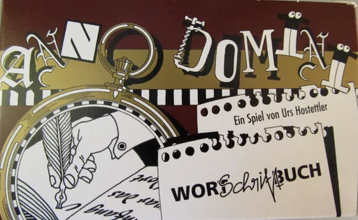 Board game, Anno Domini: Wort Schrift Buch