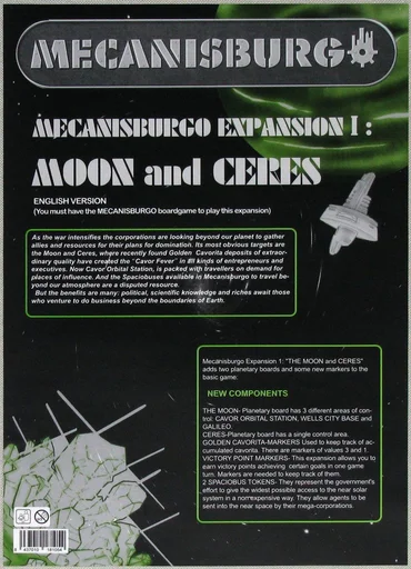 Mecanisburgo: Expansion 1 – Moon and Ceres