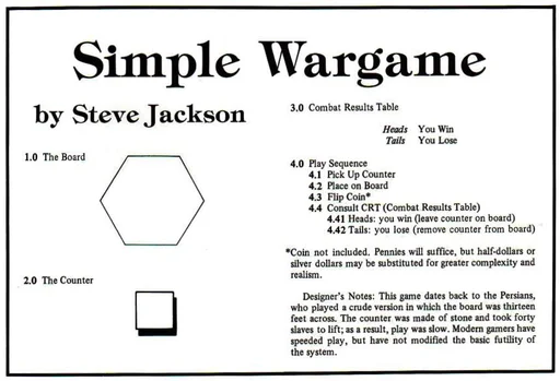 Board game, Simple Wargame