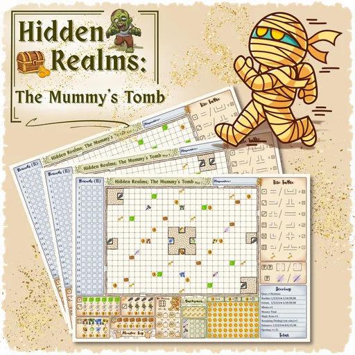 Board game, Hidden Realms: The Mummy's Tomb