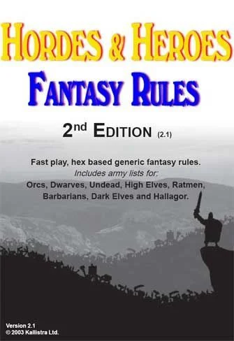 Board game, Hordes & Heroes: Fantasy Rules – 2nd Edition