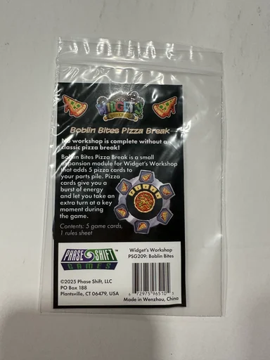 Widget's Workshop: Boblin Bites Pizza Break