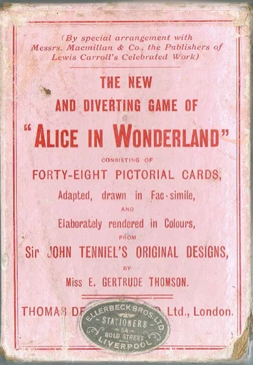 Board game, Alice in Wonderland Card Game