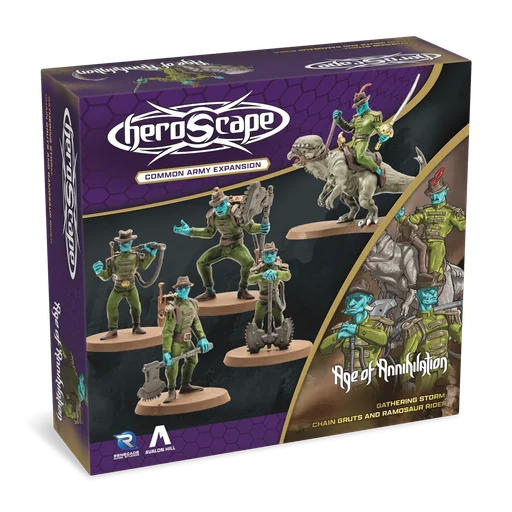 Heroscape: Chain Gruts & Ramosaur Rider Common Army Expansion