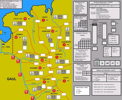 Board game, Germania: Drusus' Campaigns 12-9 BC