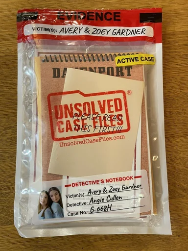 Board game, Unsolved Case Files: Avery & Zoey Gardner