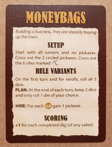 Rumors of Gold: Moneybags