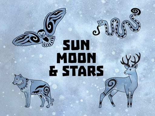 Board game, Sun, Moon, & Stars