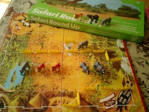 Board game, Safari Round Up