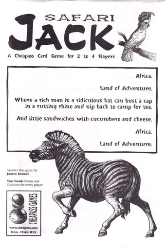 Board game, Safari Jack