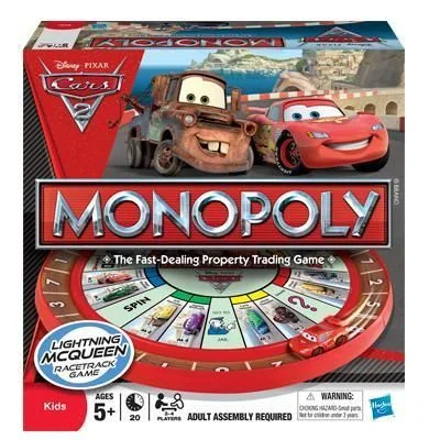 Board game, Monopoly: Cars 2 Edition